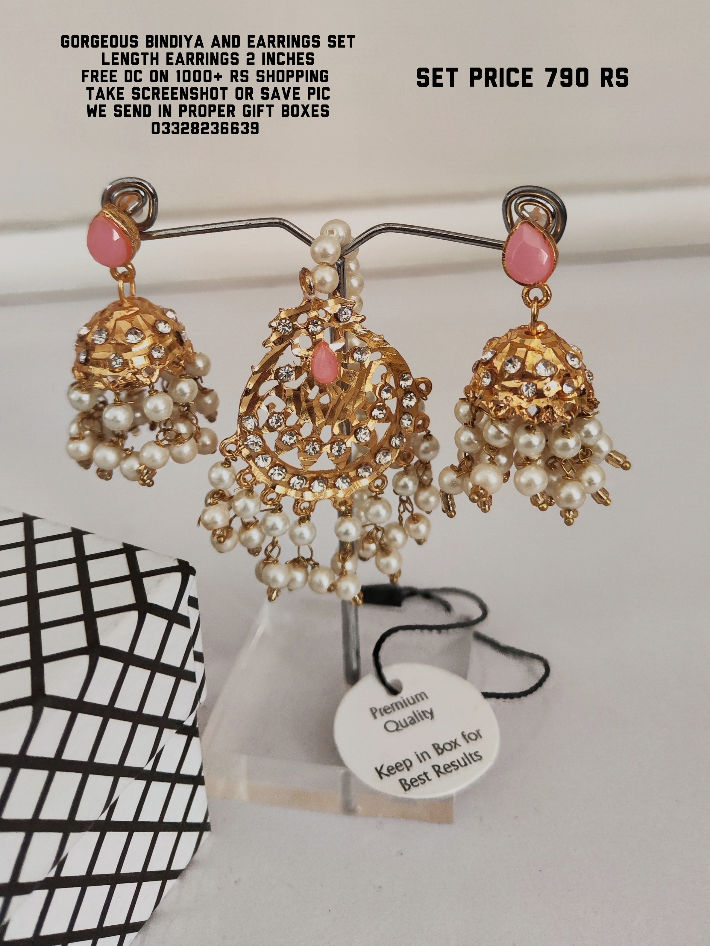 Bindiya earring set sale