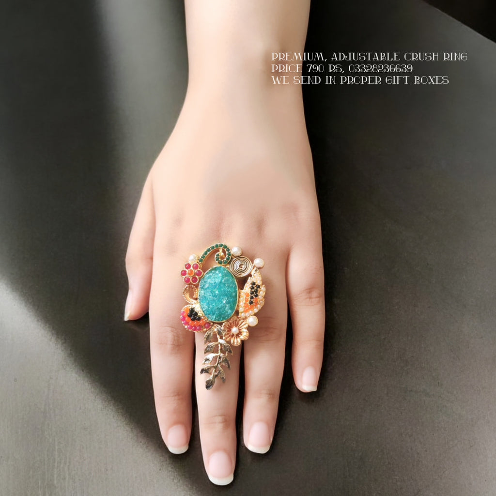 Gorgeous adjustable Crush Ring