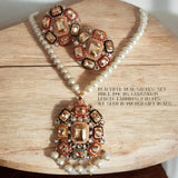 Premium quality, real stones studded Nauratan Maala set
