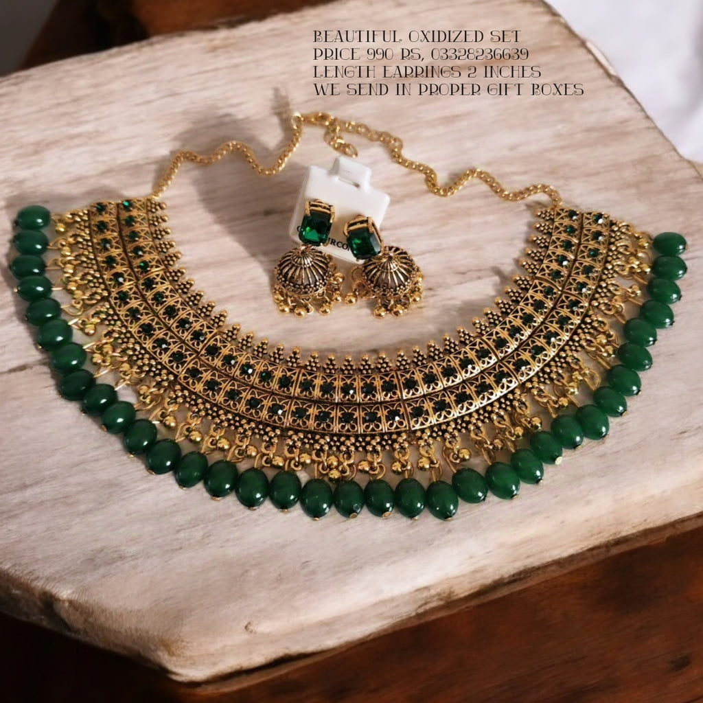 Beautiful oxidised Necklace set