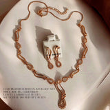 China Gold plated premium necklace set