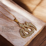 Elegant Allah name Pendant with chain