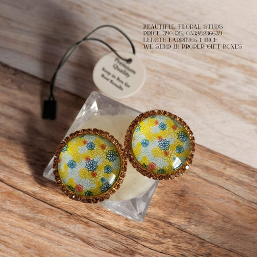 Beautiful Floral Studs