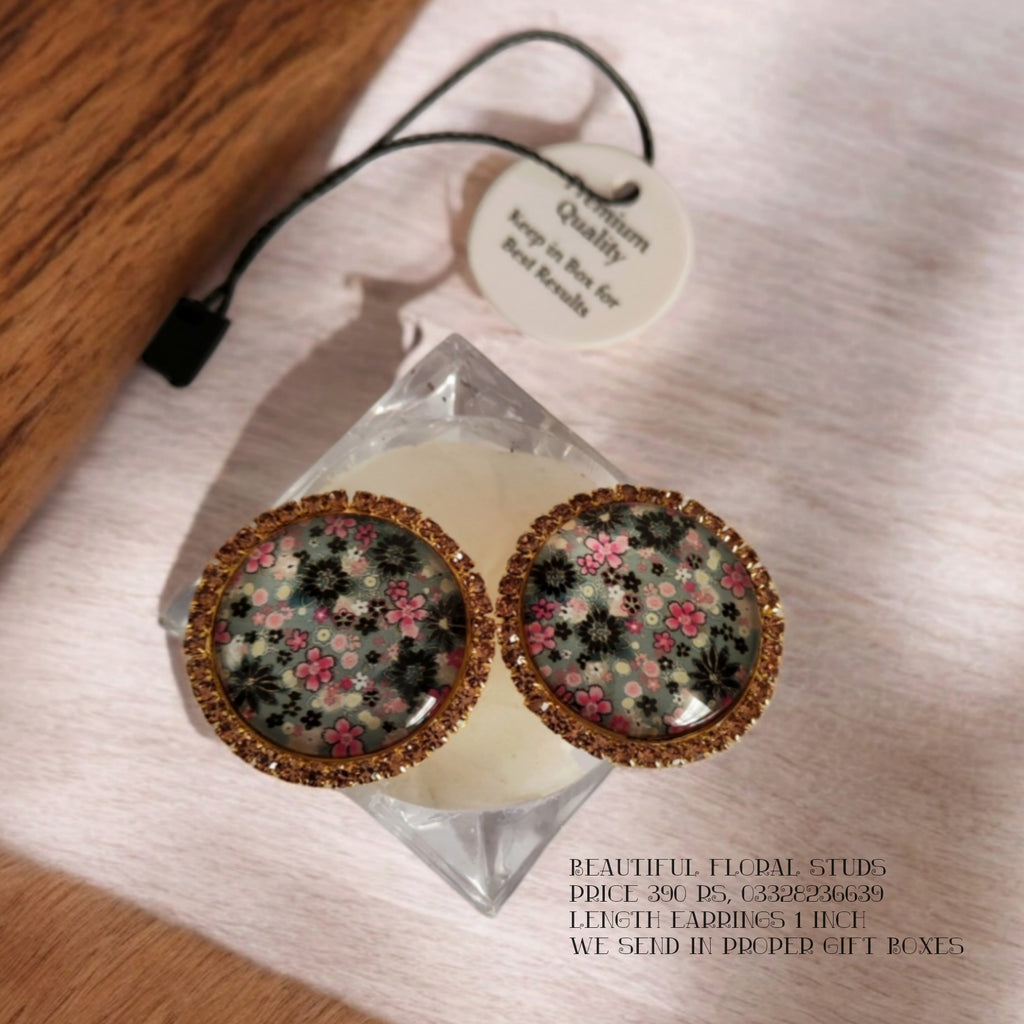 Beautiful Floral Studs