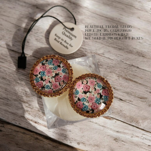 Beautiful Floral Studs