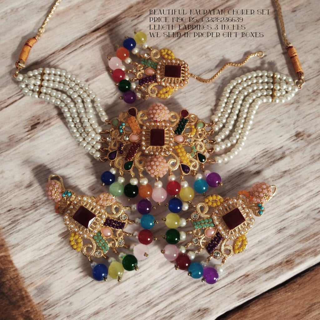 Premium Nauratan choker set