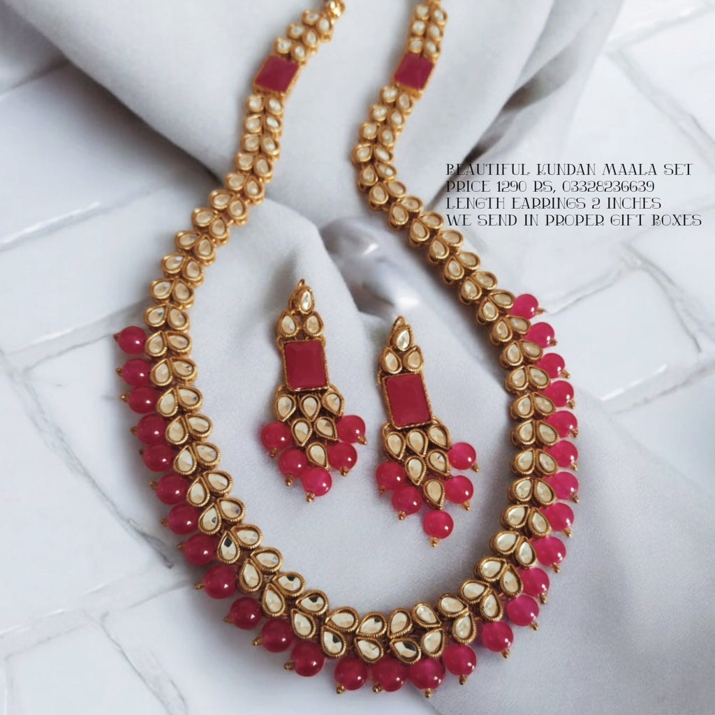 High quality kundan maala set