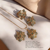 Premium quality pendant set with gold plated chain