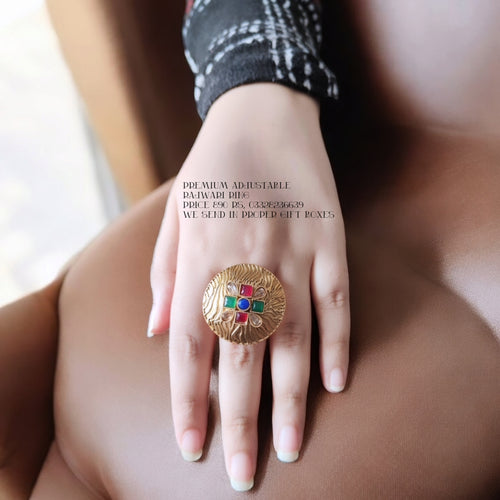 Premium adjustable Indian Rajwari Ring