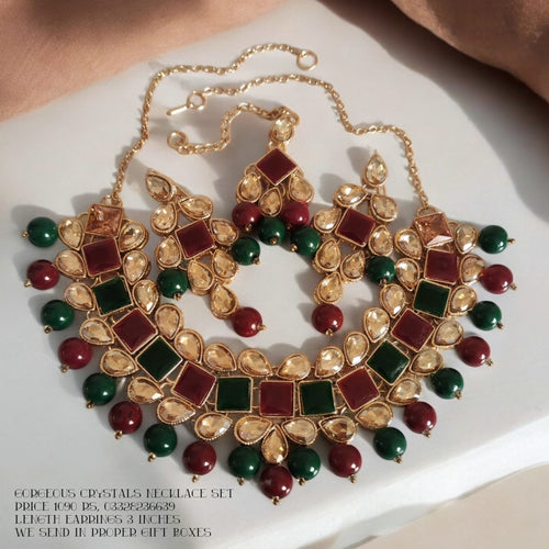 Beautiful crystals Necklace set