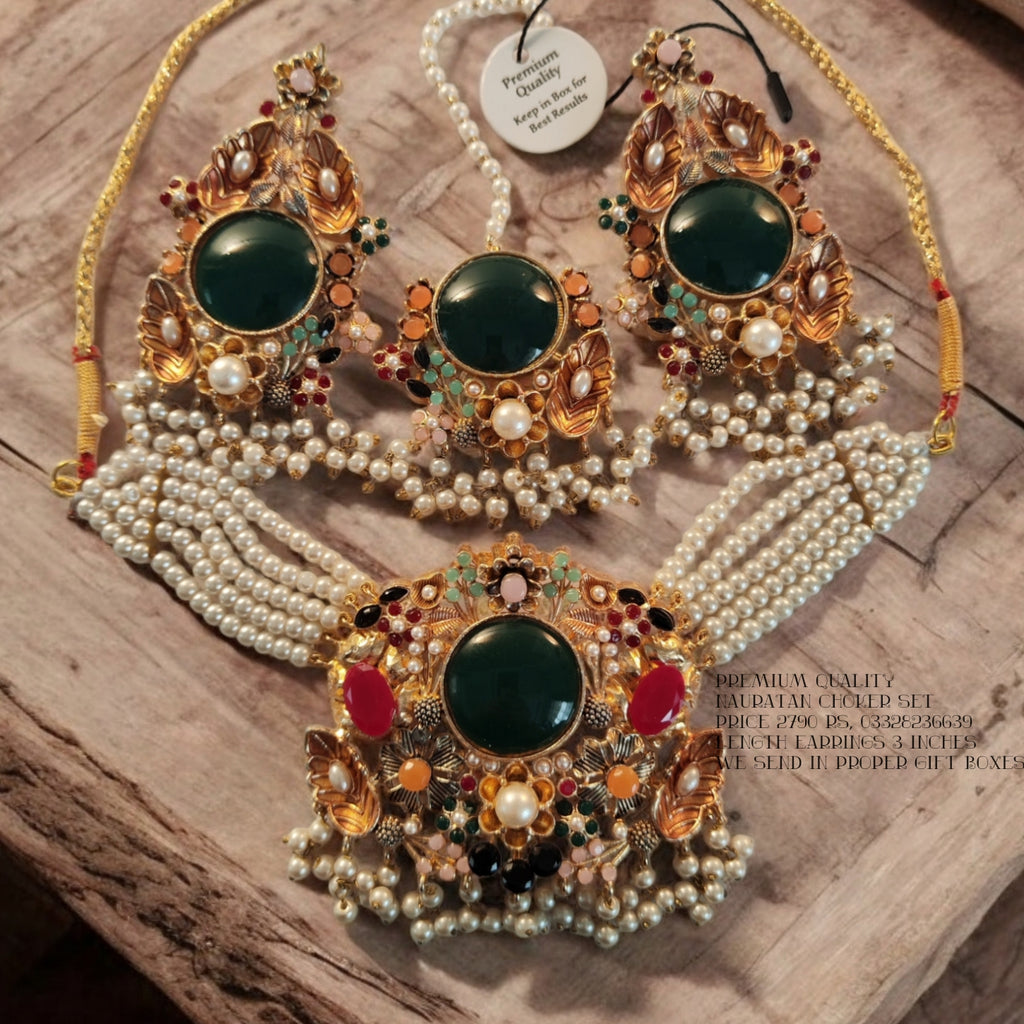 Premium Nauratan choker set