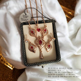Beautiful double chain Pendant set