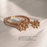 Gold plated, adjustable Bracelet and Ring