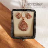 Gold plated Pendant set