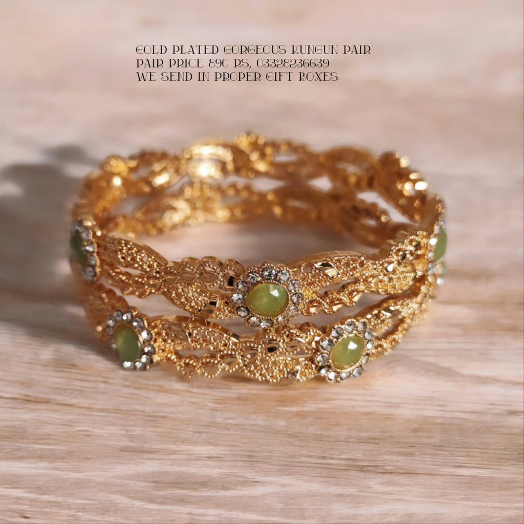 Gold plated gorgeous Bangles