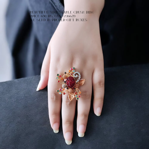 Fine Adjustable Crush Ring