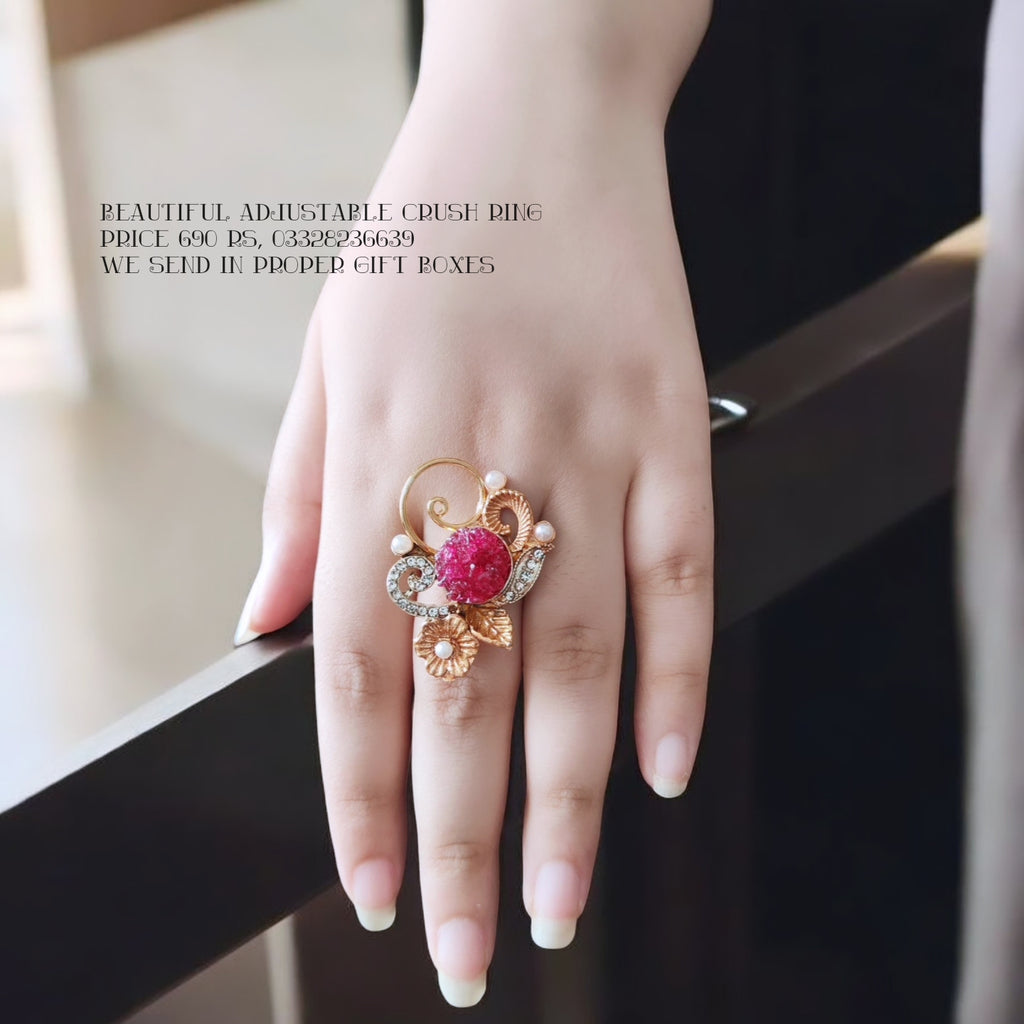 Beautiful Adjustable Crush Ring