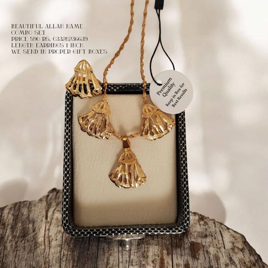 Allah name pendant set