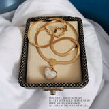 Rainbow Heart locket with Gold plated chain