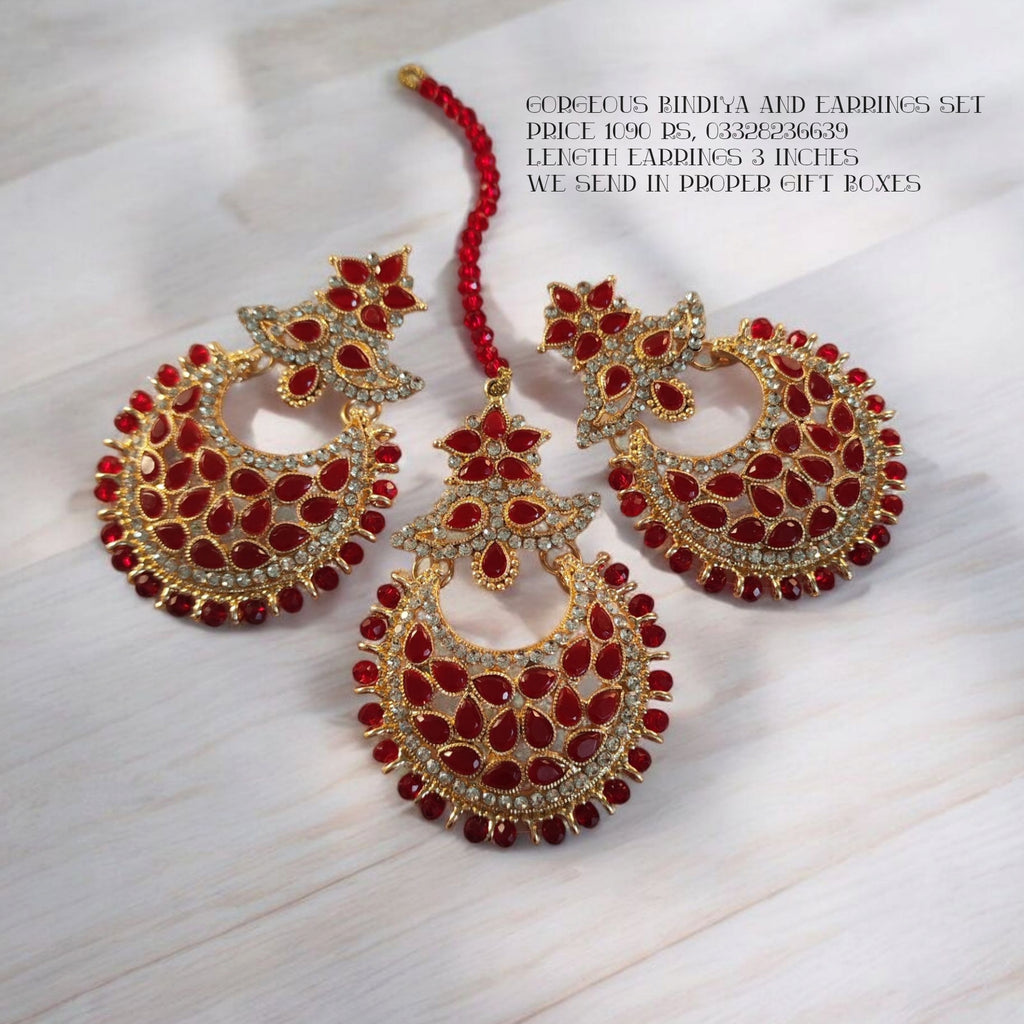 Beautiful Bindiya and Earrings