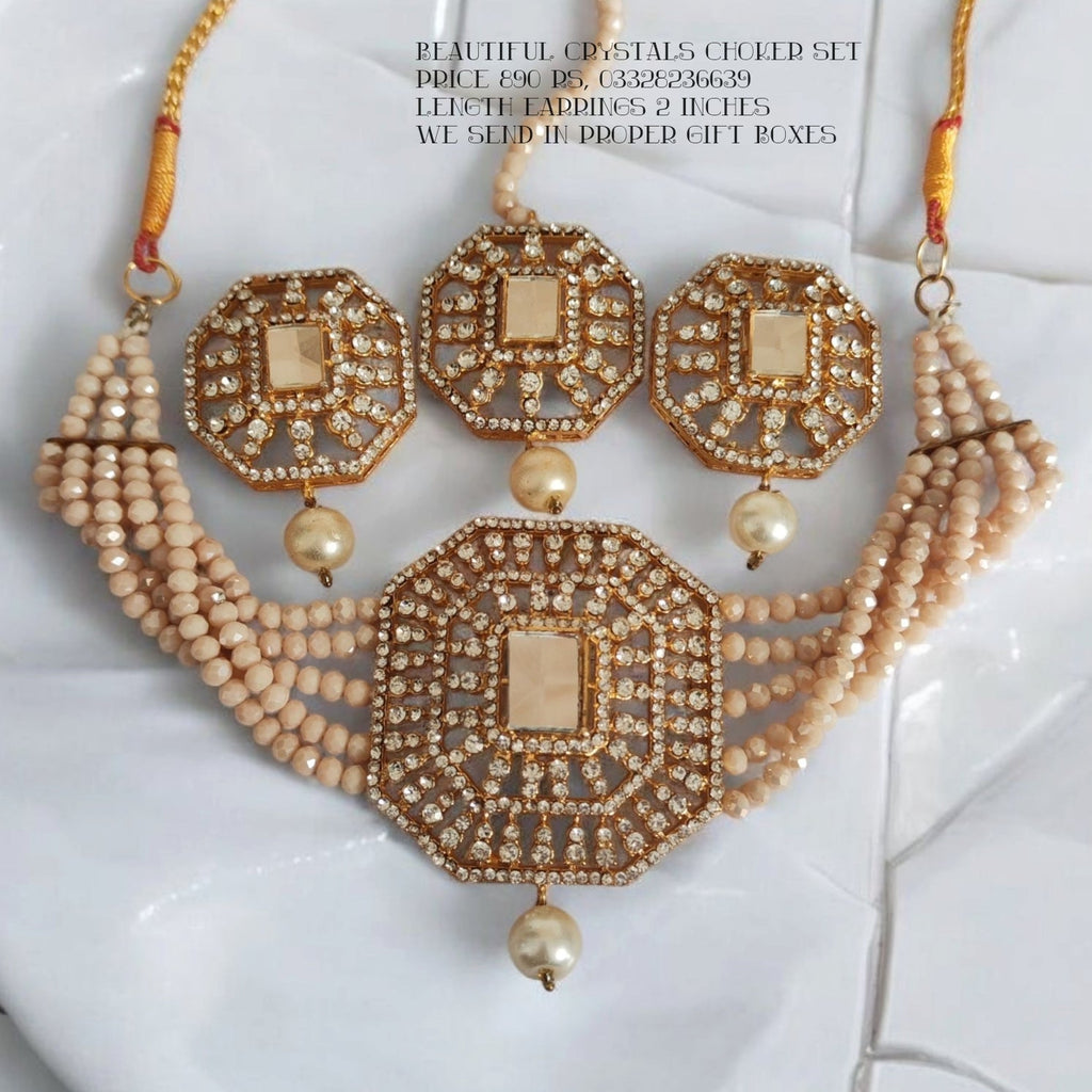 Premium Crystals Choker set