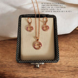 Gold plated gorgeous pendant set