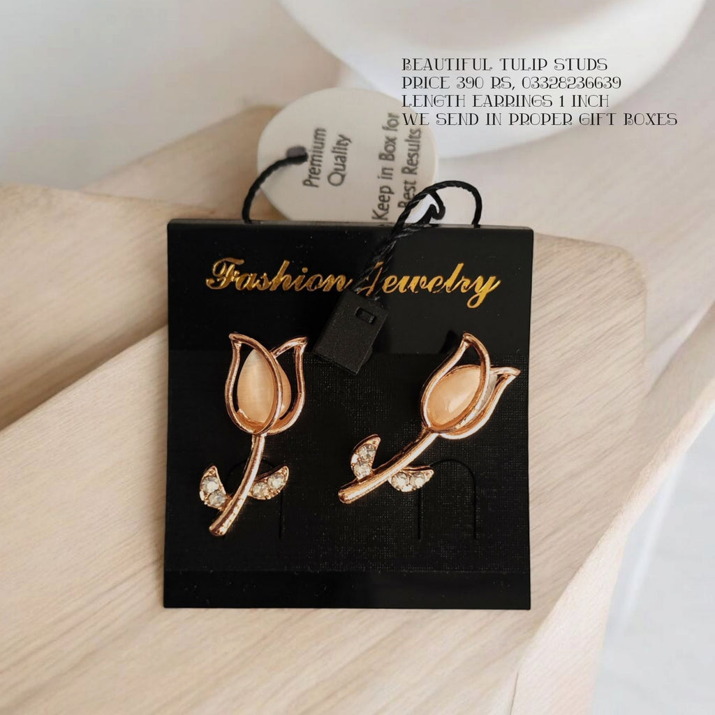 Beautiful Tulip Studs