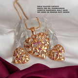 Beautiful Gold Plated Locket Set