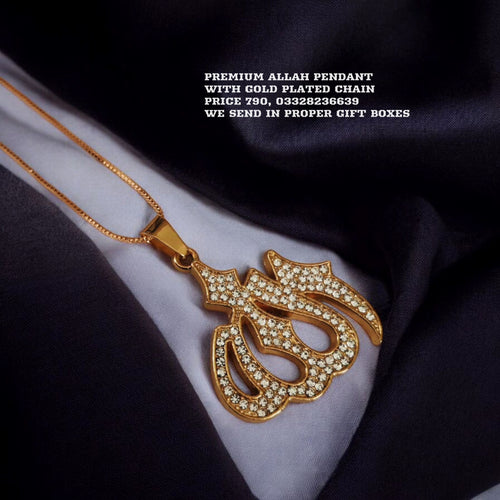 Elegant Allah name Pendant with chain