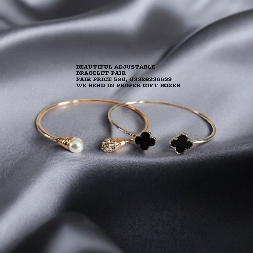 Beautiful adjustable bracelets pair