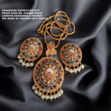 Premium Nauratan big Pendant set