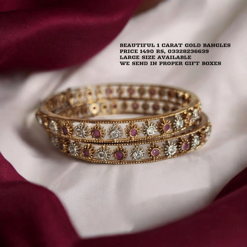 1 Carat Gold plated Bangles
