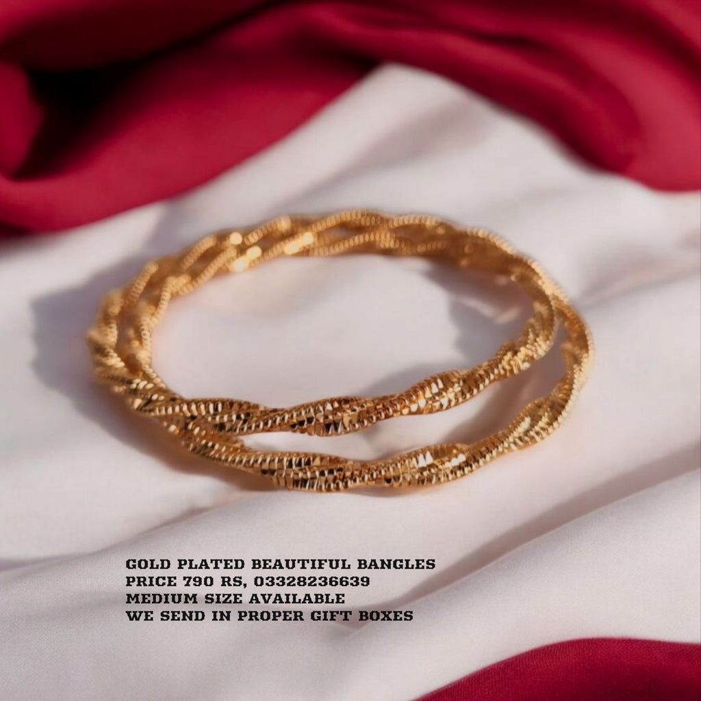 Gold plated beautiful bangles