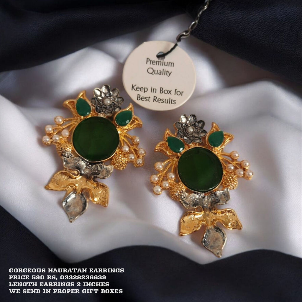 Fine Nauratan Earrings