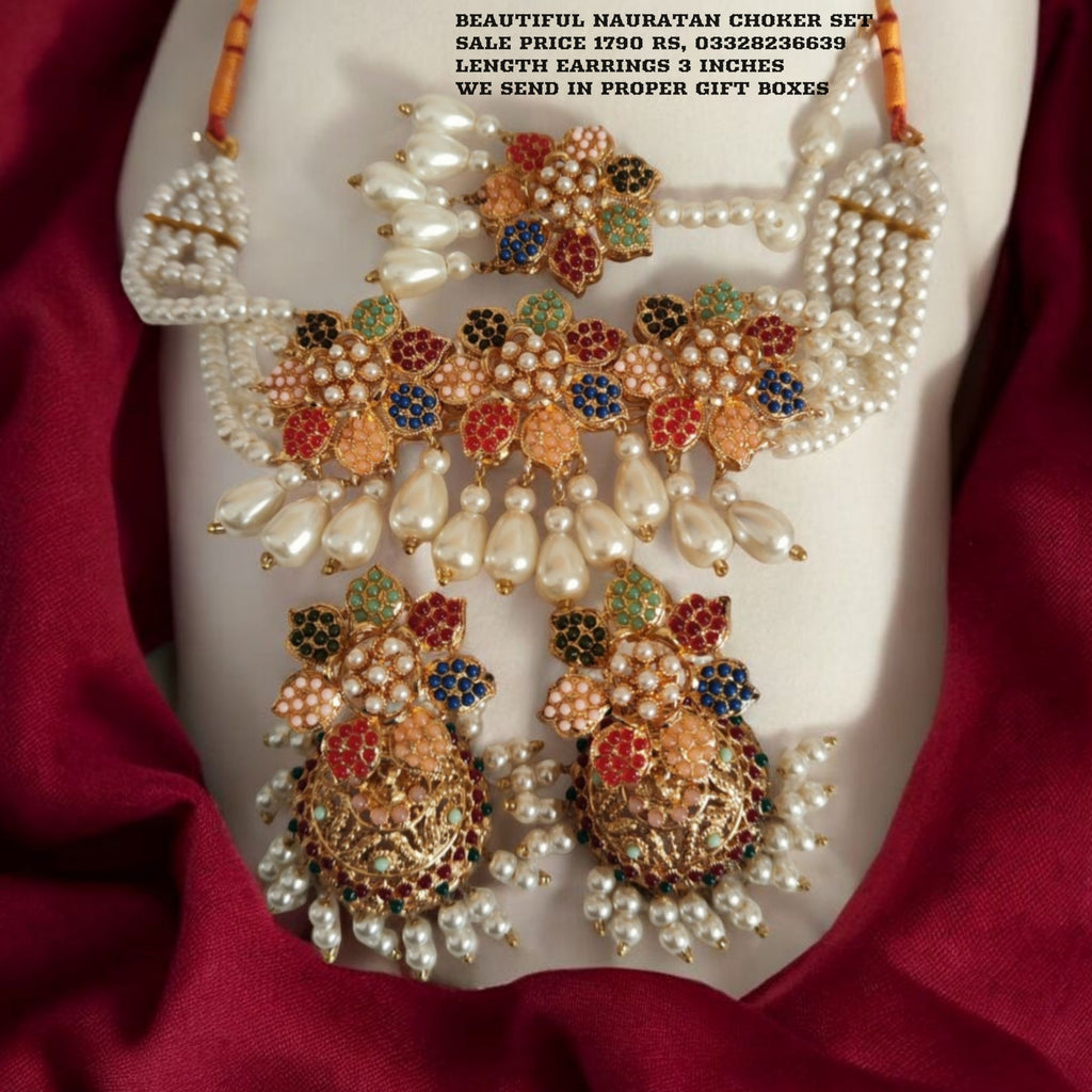 Premium quality, Nauratan choker set