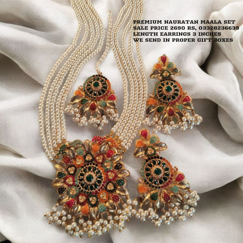 Gorgeous Nauratan Maala set