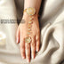 Beautiful, adjustable kundan Slave Bracelet
