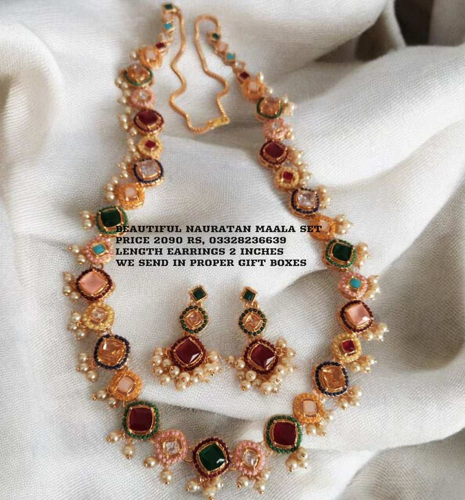 Gorgeous Nauratan Maala Set