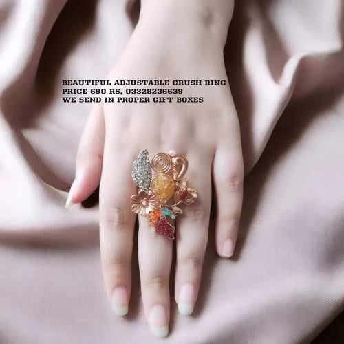 Beautiful adjustable Crush Ring