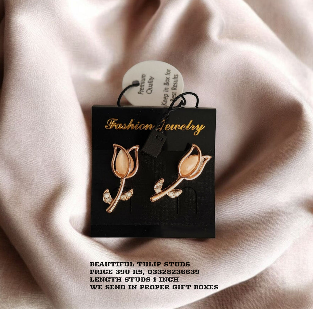 Beautiful Tulip Studs