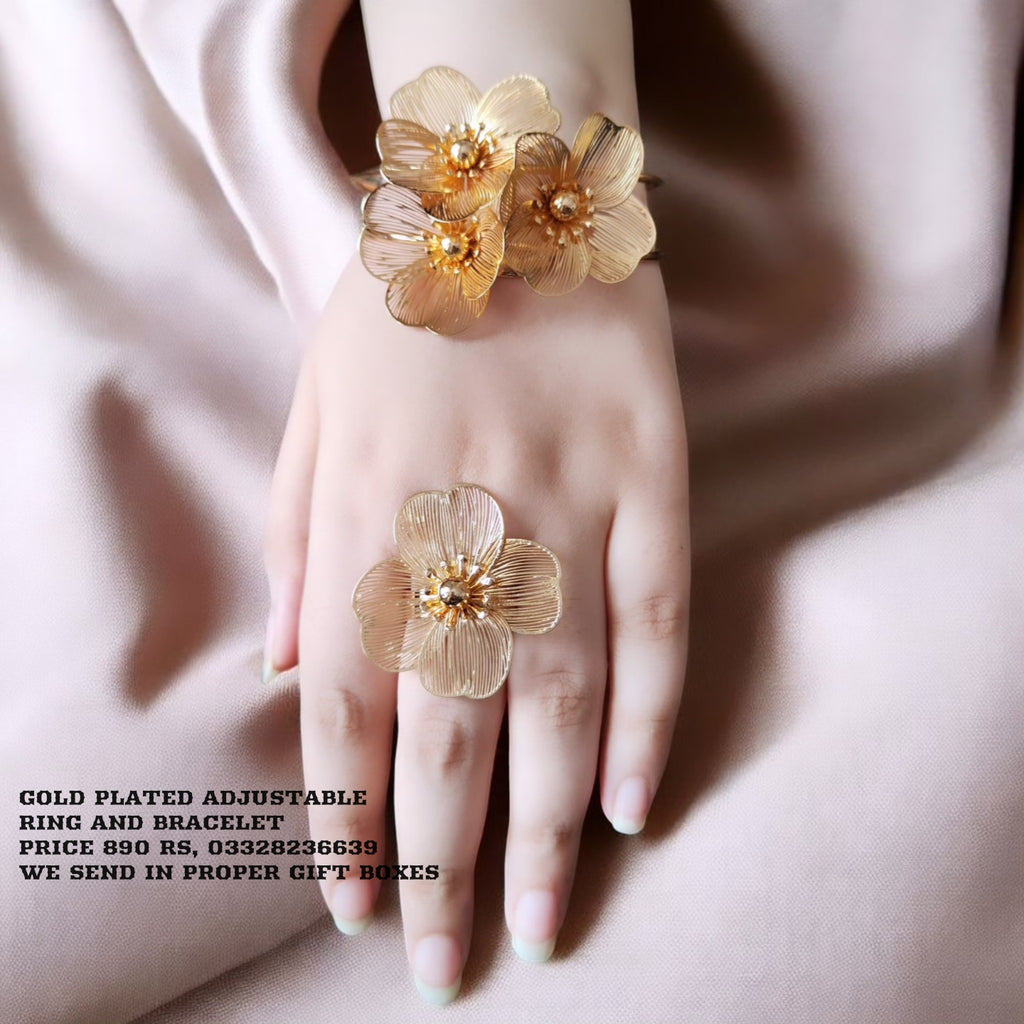 Gorgeous adjustable Ring and Bracelet