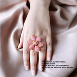 Beautiful adjustable Flower Ring
