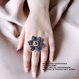 Premium, Adjustable Flower Ring