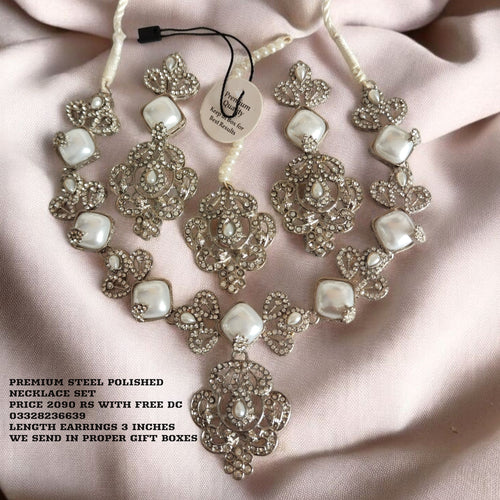 Gorgeous Steel Polished Necklace set
