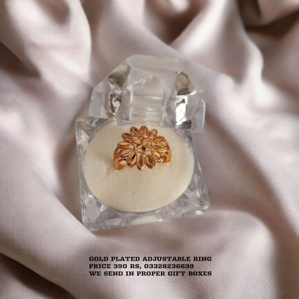 Gold Plated adjustable Ring