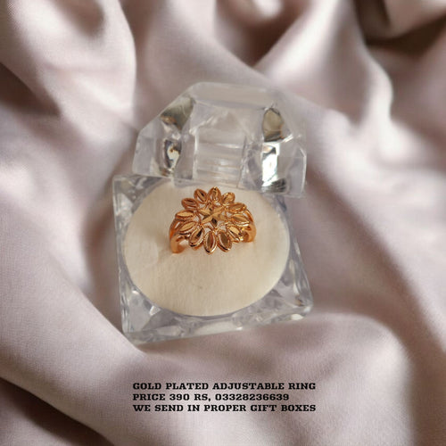 Gold Plated adjustable Ring