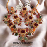 Gorgeous 3D Nauratan Necklace set