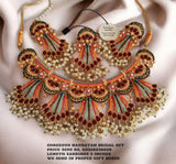 Beautiful broad Nauratan Bridal set