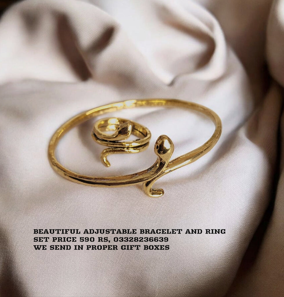 Beautiful adjustable Bracelet and Ring