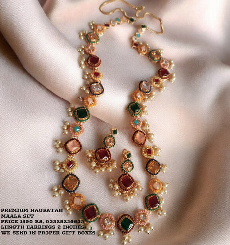 Gorgeous Nauratan Maala Set
